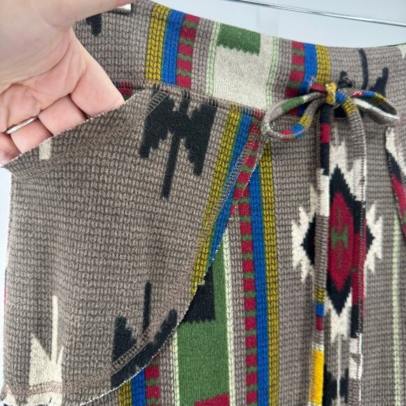 Coin 1804 Native Print Skirt WMNS Small Aztec Boho Geometric Tribal Maxi Pull On - Picture 3 of 7